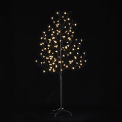 5FT Lighted Cherry Blossom Tree with 128 Warm White LEDs, Indoor/Outdoor Holiday Decoration image 1