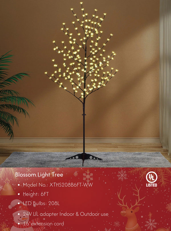 Lighted Cherry Blossom Tree - 5ft and 6.5ft Warm White and RGB Options