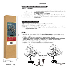 18IN Lighted Cherry Blossom Tree Lamp with 36 Warm White LEDs, Elegant Home Decoration & Gift Idea image 5