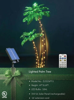 Lighted Tropical Palm Tree Decor - Perfect Christmas Nativity Scene and Summer Gift Idea image 1