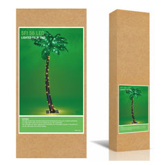 5FT Lighted Palm Tree with 96 Warm White LEDs (Solar Powered), Indoor/Outdoor Tropical Decoration image 10