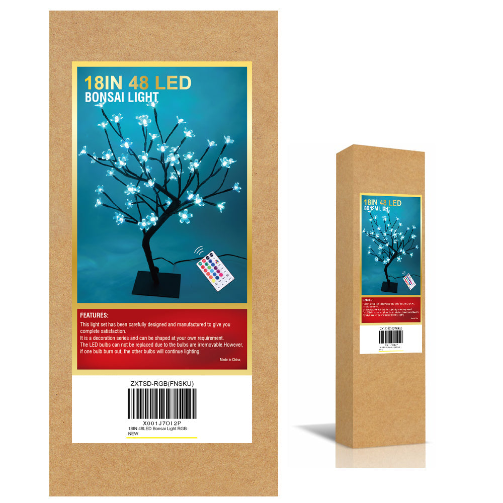 18IN Cherry Blossom Tree Lamp with 48 Multicolor RGB LEDs image 7
