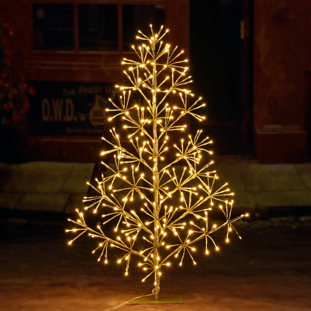 Artificial Christmas Tree Light with Silver and Golden Finish image 1