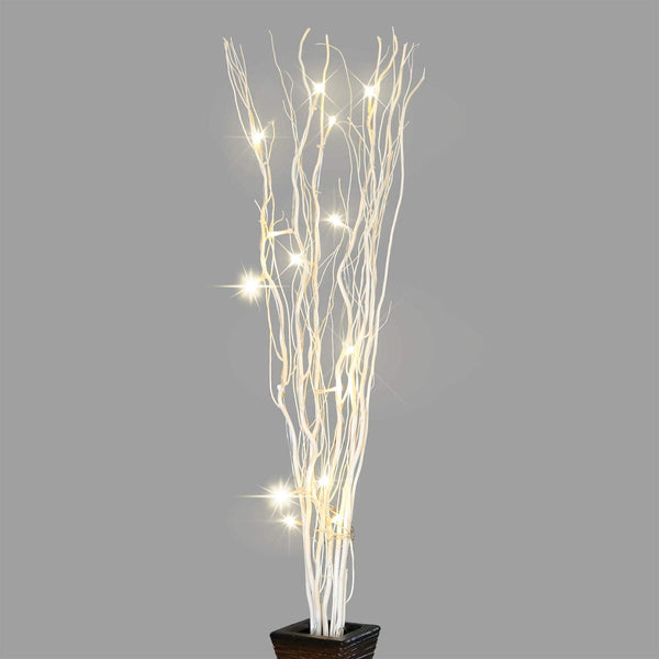 White Lighted Willow Twig Branch with 16 Warm White LEDs