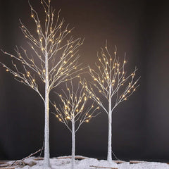 LIGHTSHARE LED Birch Tree Light Set - 4ft, 6ft, 8ft Trees with Warm White Lights - Indoor Outdoor Christmas Wedding Party Decorations (3-Pack) image 9