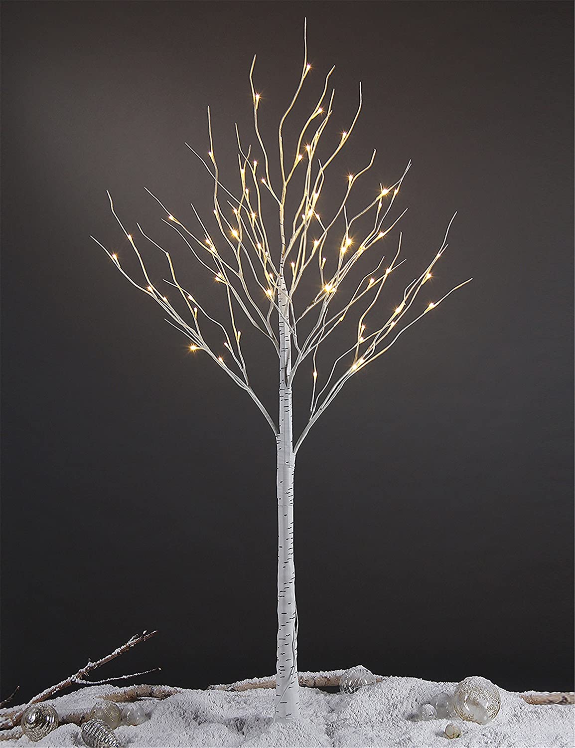 6ft Lighted Birch Tree
