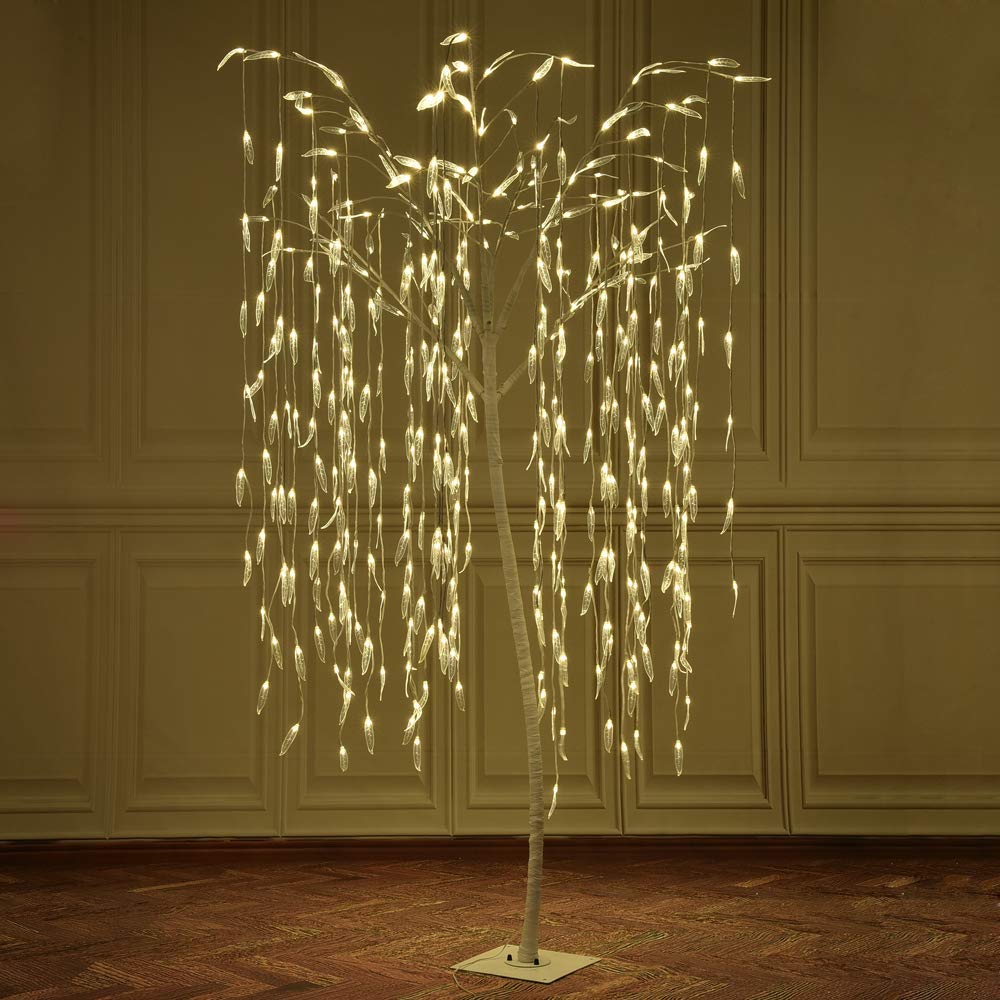 7ft Lighted Willow Tree, Warm White