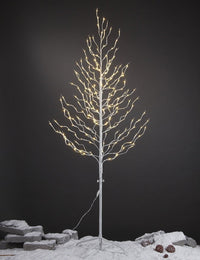 6ft Star Light Tree, White Finish