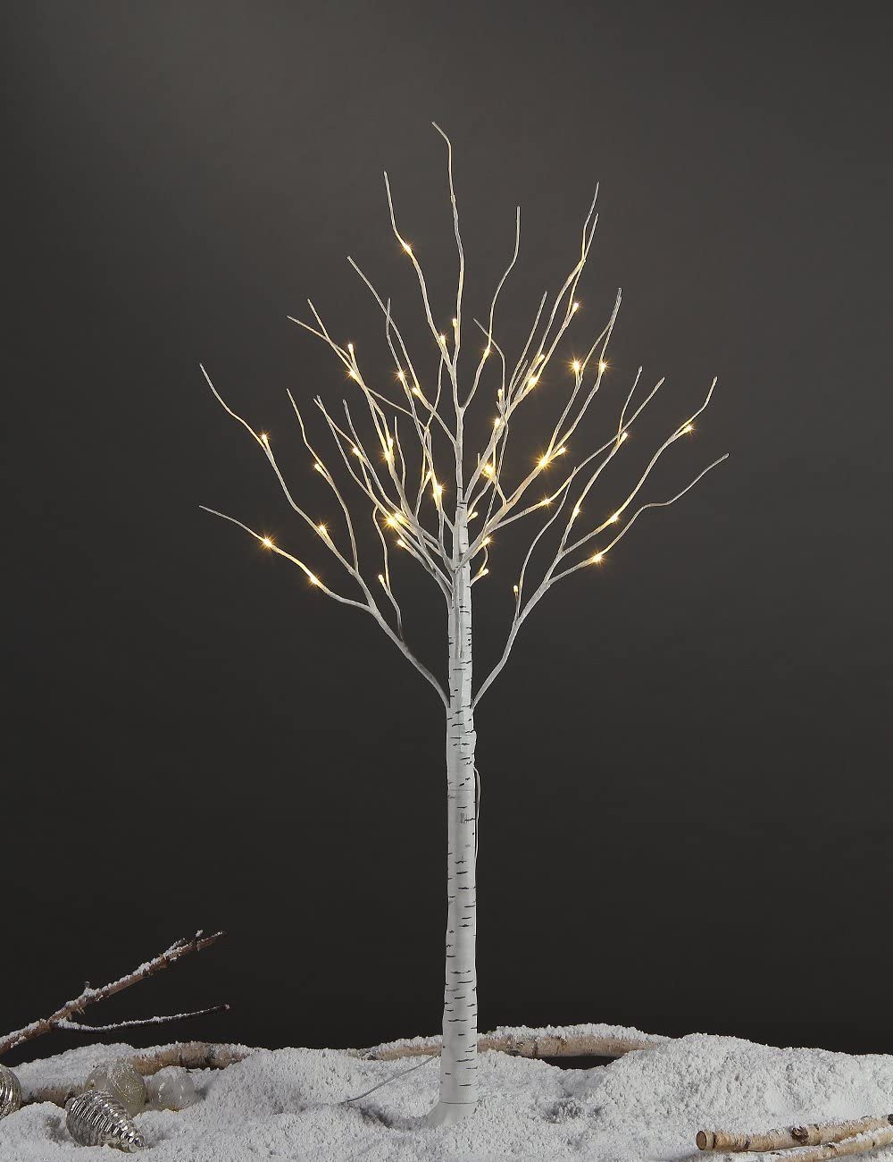 4ft Lighted Birch Tree