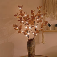 30IN Lighted Eucalyptus Twigs, Yellow