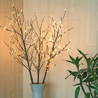41IN Lighted Artificial Birch Twigs, Pack of 3